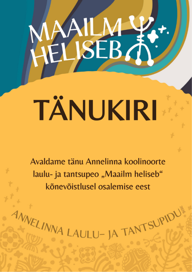 Annelinna koolide laulu- ja tantsupeo kõnevõistluse tulemused