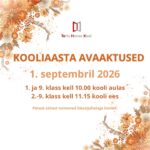 Kooliaasta avaaktused