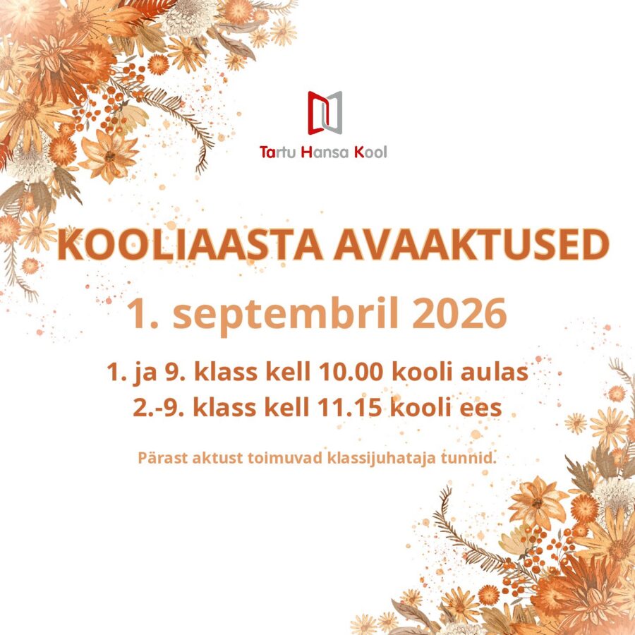 Kooliaasta avaaktused